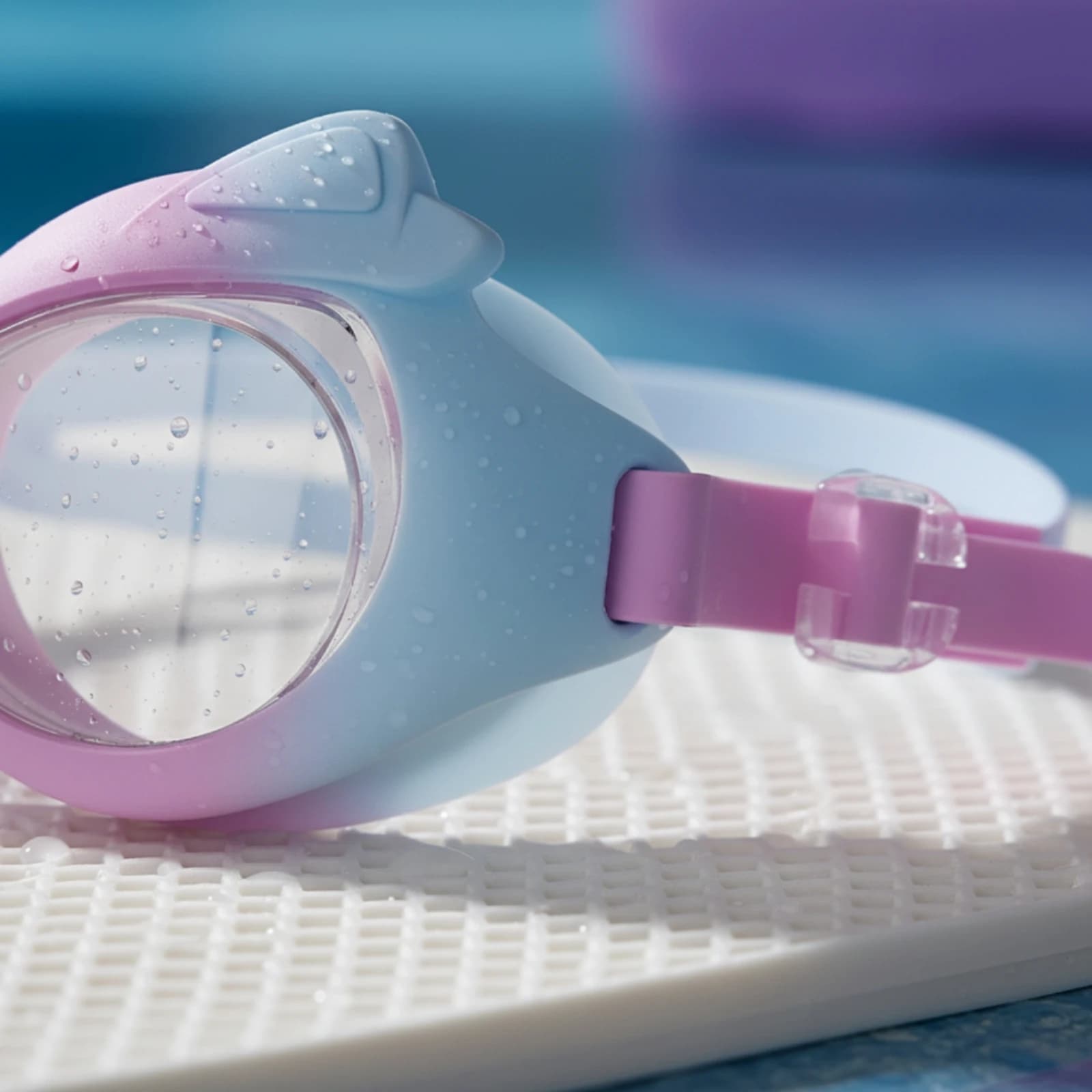 Swim Goggles Soft Silicone Swimming Goggles Eyewear Leak-Proof Non-Slip for Children, Water Activities