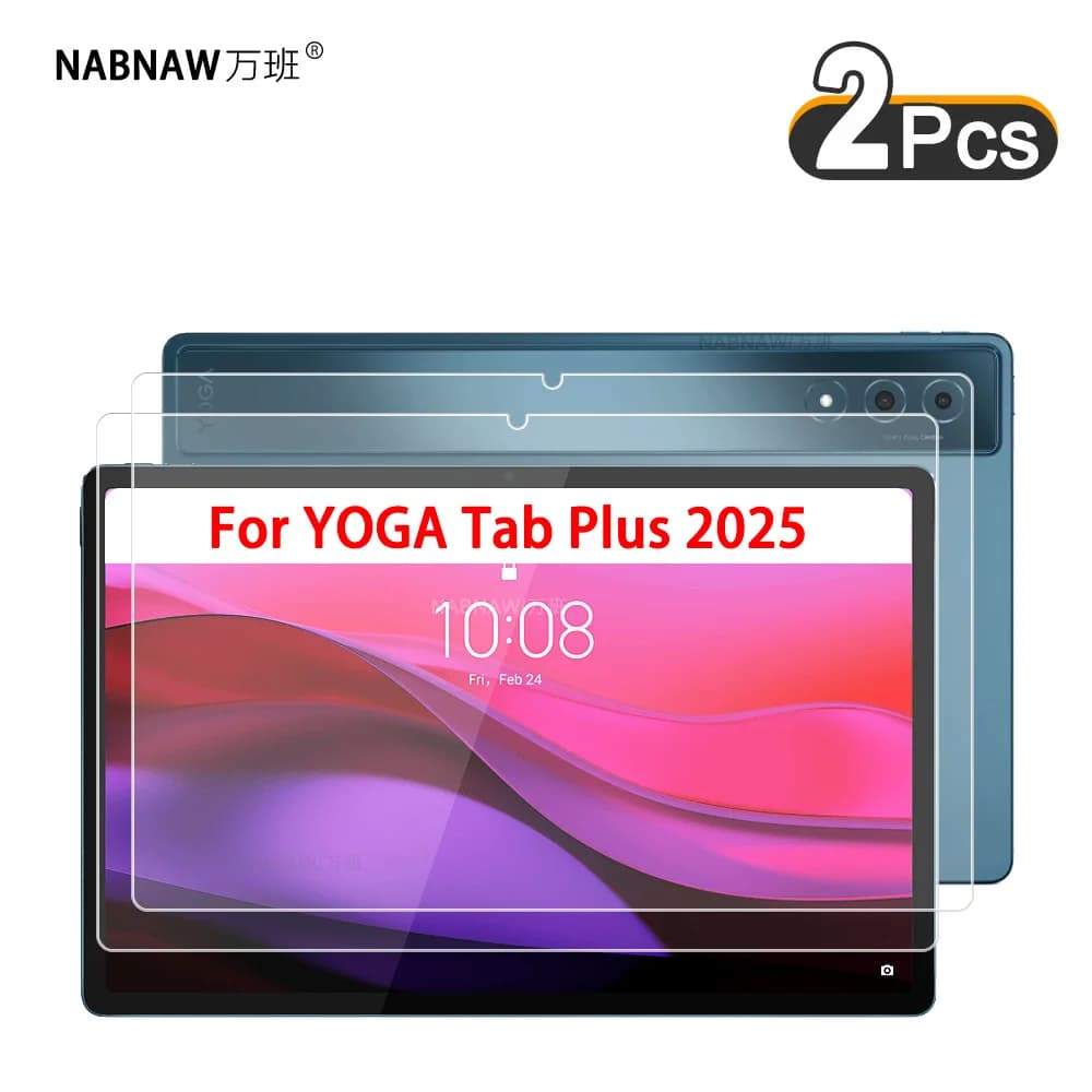2 pezzi HD protezione schermo in vetro temperato antigraffio per Lenovo Yoga Tab Plus 12.7 2025 TB520FU pellicola protettiva rigida per tablet