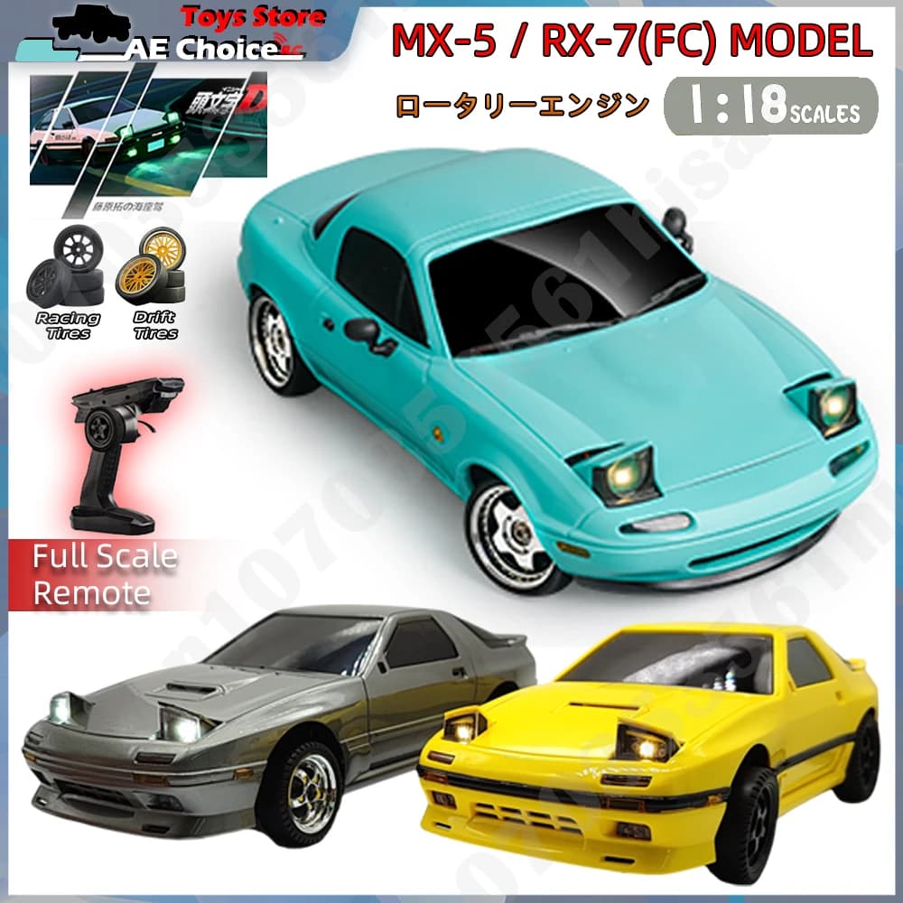 LD1804 RC Auto LD1802 RC Drift Car 1/18 Modello ESP 2.4G 2WD Luci a LED Modello controllato in scala completa Auto per bambini Giocattoli Regali