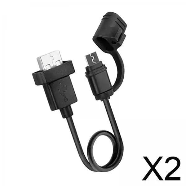 Cavo di ricarica USB per telefono da moto durevole, adattatore impermeabile con cavo corto per ciclismo, viaggi, uso all'aperto