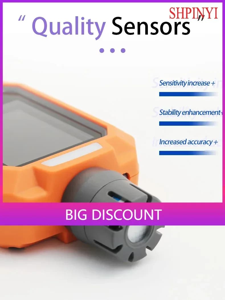 Aikesi CO1000 Portable Carbon Monoxide Alarm Gas Analyzer CO Natural Gas Detector Combustible Gas Detector 0~1000PPM