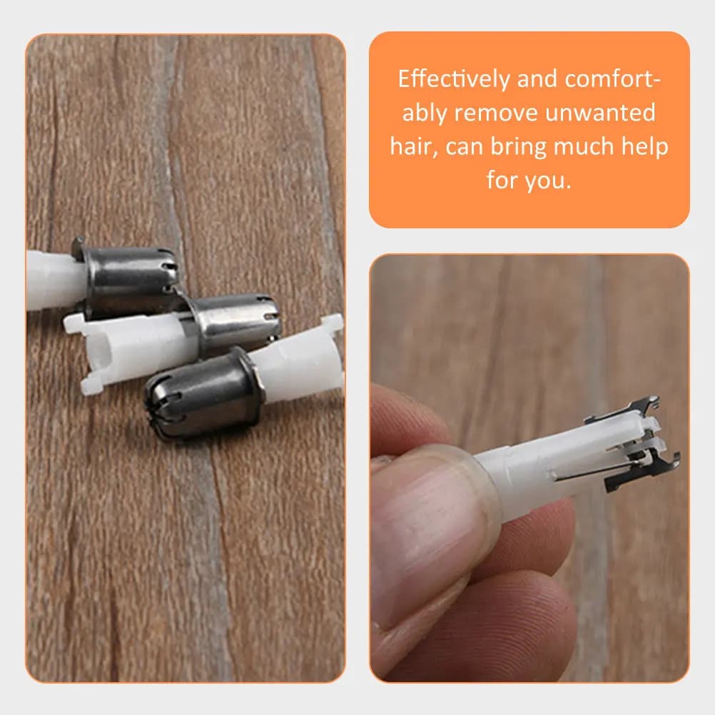 8 Pieces Replacement heads for Nasal haircuts, Lame Robuste Removable for Naso, Earrings, Barba, Eyebrow and Hair Removal Bikini
