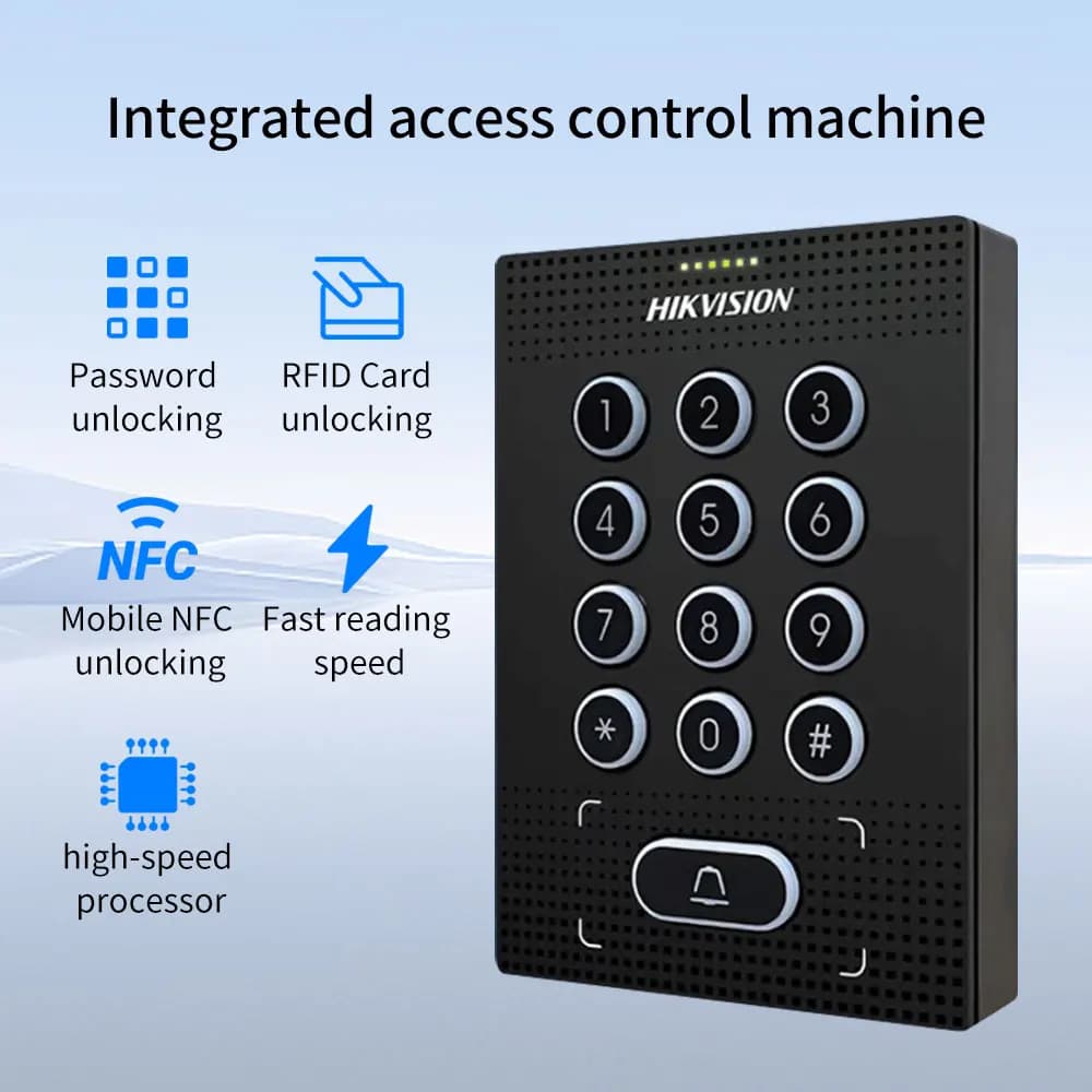 Controller di accesso autonomo Lettore Wiegand 13,56 Mhz Scheda master NFC per sistema di controllo accessi di sicurezza Hikvision