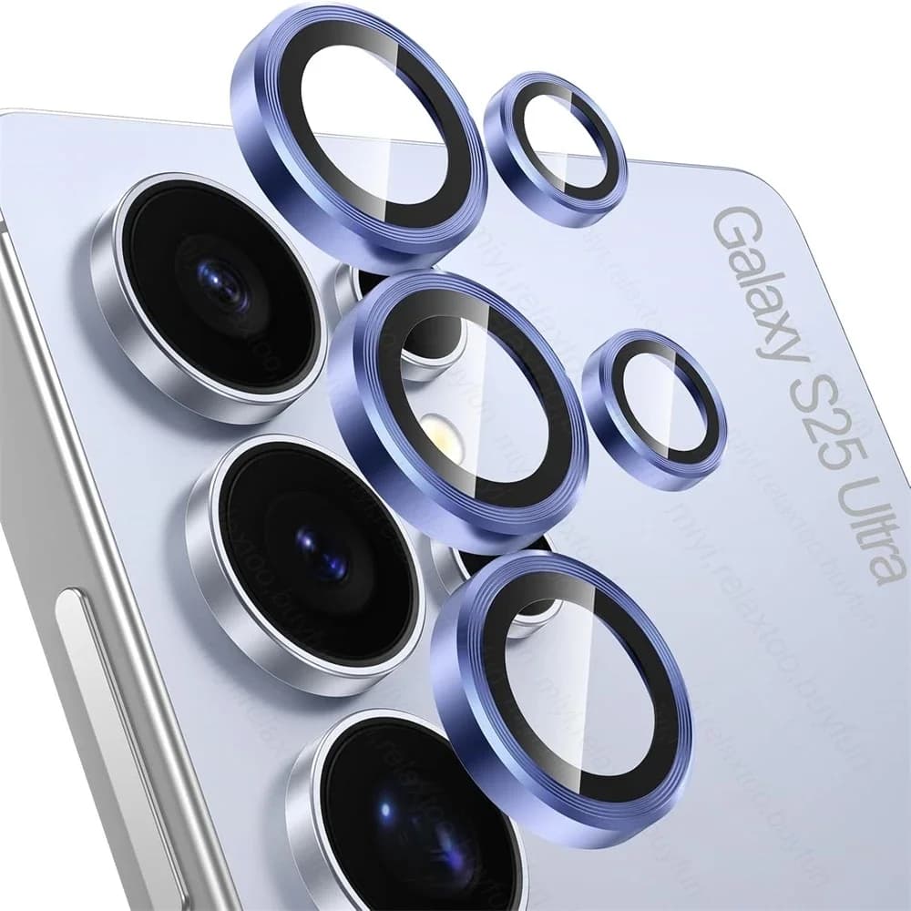 For Samsung S25 Ultra Titanium Alloy Camera Protectors SamsungS25Ultra Galaxy S 25 Ultra Tempered Glass Cover for Rear Goal