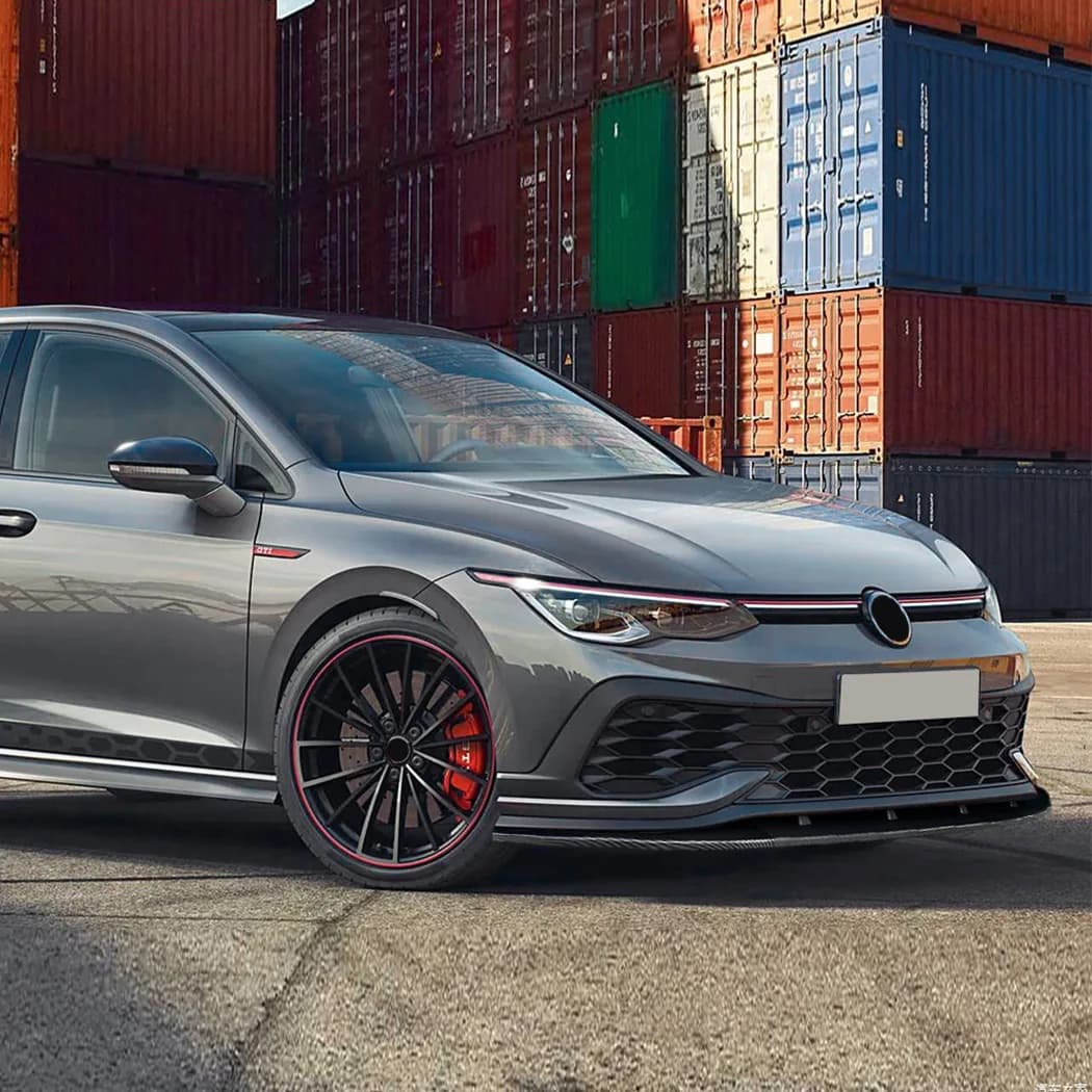 Auto Paraurti Anteriore Labbro Pala Anteriore Spoiler Mento Inferiore Diffusore Per VW Golf 8 Golf MK8 GTI CS R 2020-2024 Auto Kit di Protezione Esterna