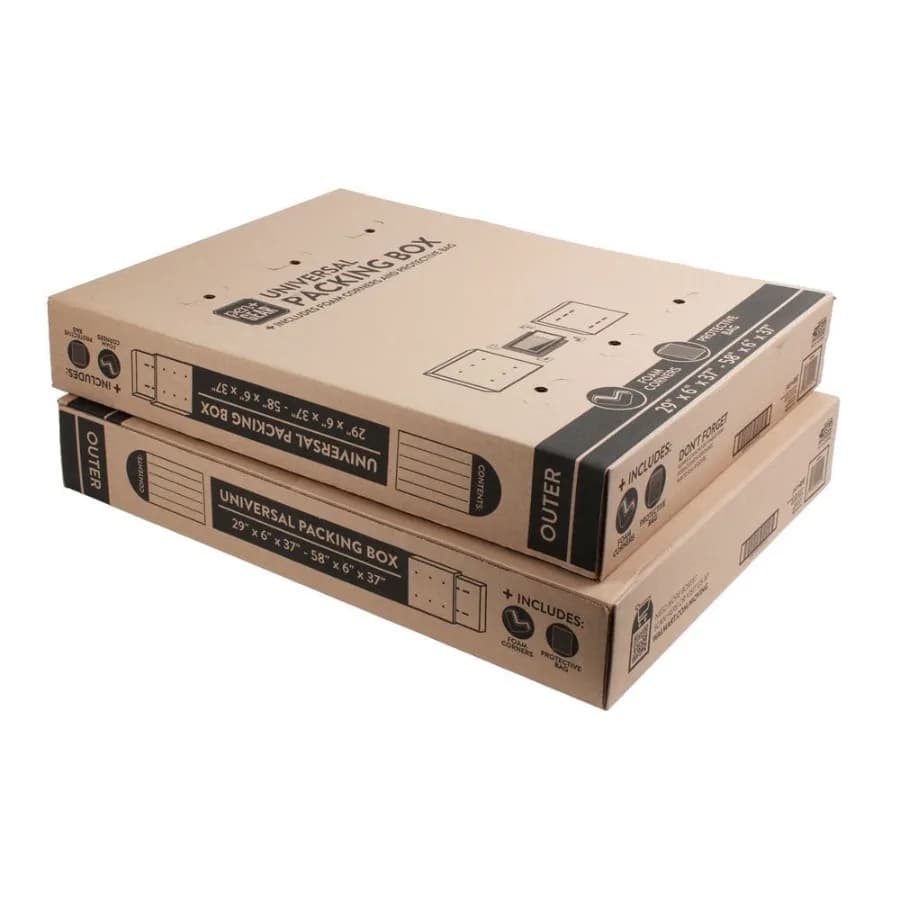 Universal Cartoon Box for Moulding, Designed for Safe Transport of TV up to 65 Inches, Ideal for Movers and Storage