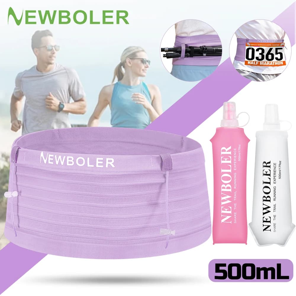 2026 NewElastic Sports Waist Bag Pack Running Race Number Belt Triathlon Marathon Race Cycling Mountaineering Phone Waist Bag