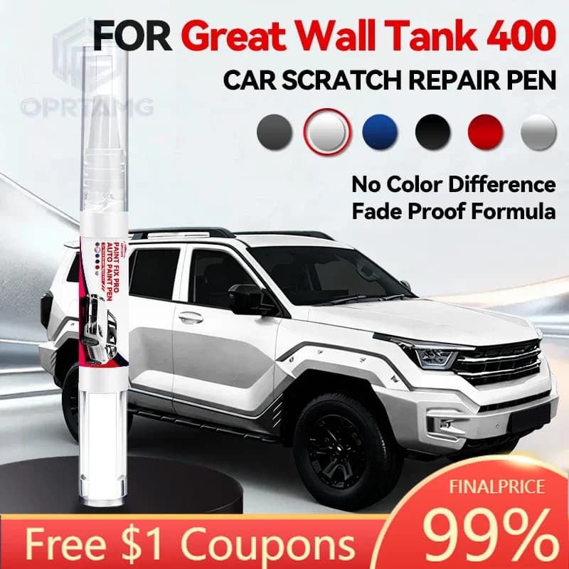 Purpose Vehicle For Great Wall Tank 400 Paint Repair Pen Touch Up Scratch Remover DIY Auto Accessories Black White Silver Blue R