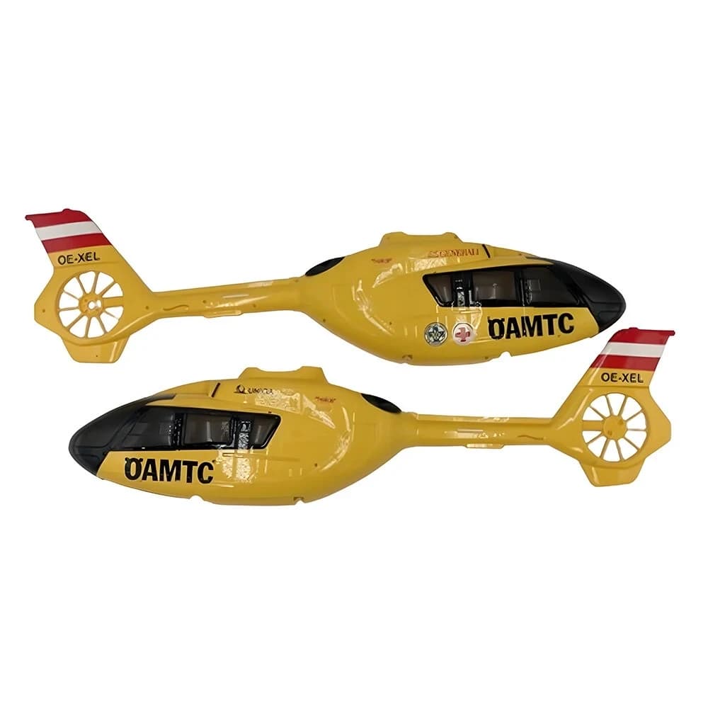 YXZNRC F06 2.4G 6CH RC elicottero pezzi di ricambio fusoliera gialla