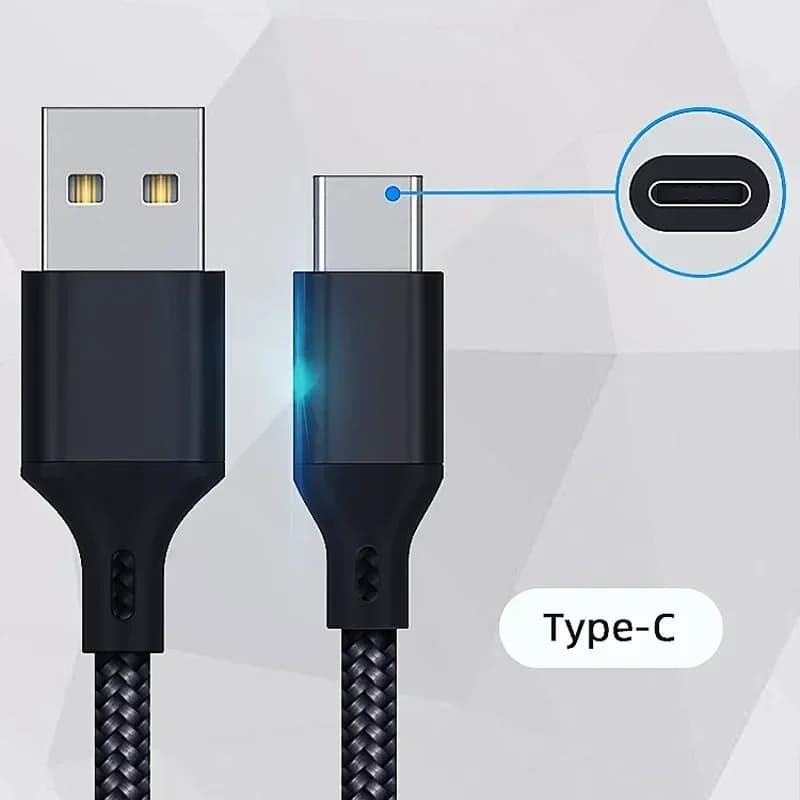 Cavo di ricarica di tipo C da 2/3 metri per accessori per gamepad PS5 per controller PS5/Xbox Series SX