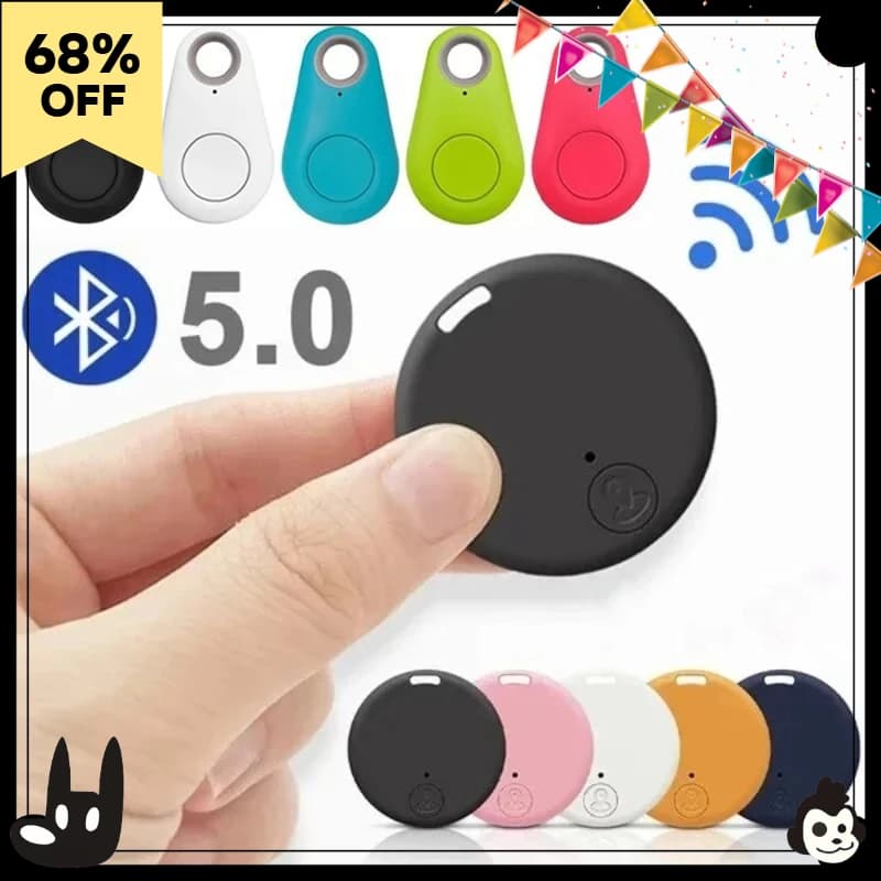Mini Localizzatore Bluetooth Smart, Antifurto con Allarme, GPS per Portafogli, Chiavi, Animali Domestici, Bambini e Bagagli, Tracker Portatile da Portachiavi
