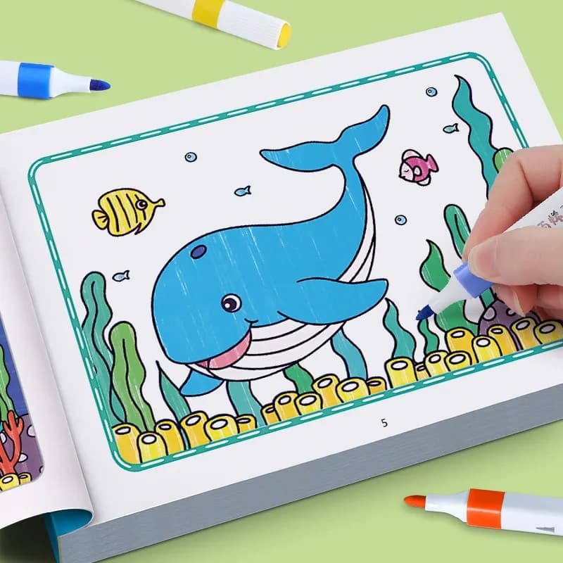 Libro da colorare con graffiti ad alta estetica, con numerosi motivi rilassanti e curativi, quaderno artistico immersivo per la decompressione, disegnato a mano.
