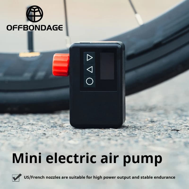 OFFFBONDAGE 120 PSI portatile Pocket Bike pompa ad aria elettrica MINI compressore ricaricabile veloce gonfiatore per pneumatici per bicicletta digitale