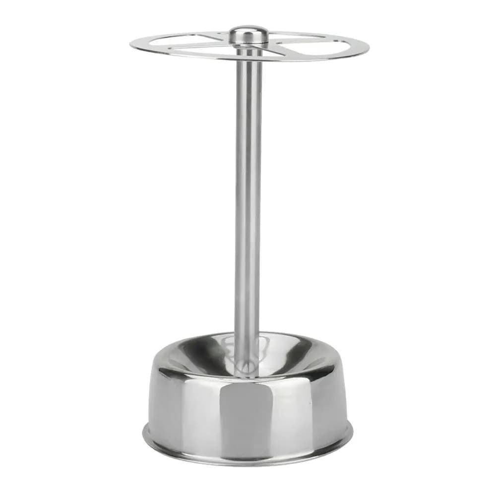 Stainless Steel Toothbrush Holder Stand Desktop Multi-Functional Organizer with Compartments for Pens Makeup Brushes Bathroom