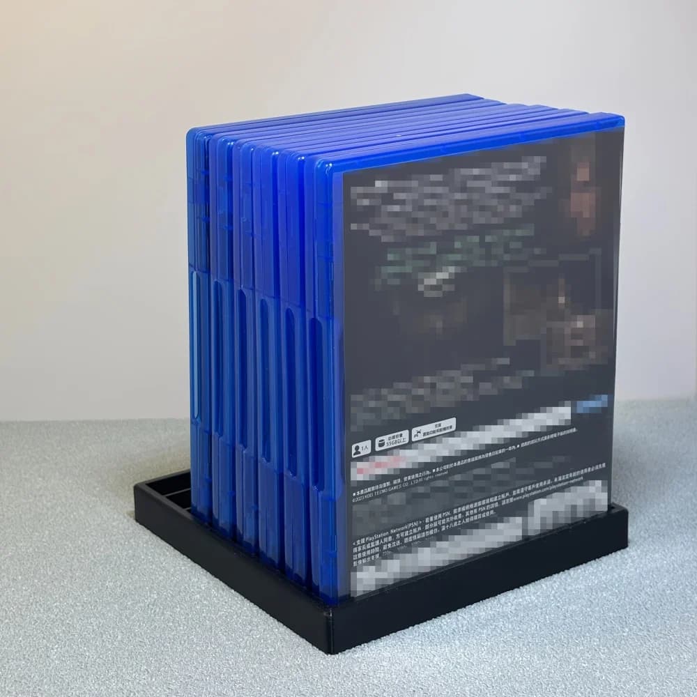 Supporto Multifunzionale per Cartucce di Gioco, Espositore in Plastica Nera per Dischi di Gioco, Supporto per Schede di Memoria CD, Accessori per la Casa