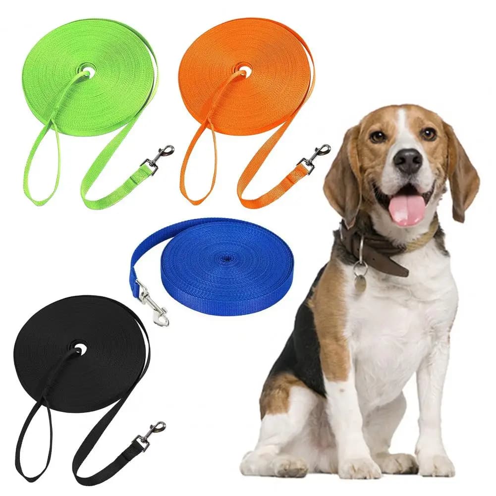 Guinzaglio per Cani in Nylon 6Ft 10Ft 16Ft, Guinzaglio Resistente con Impugnatura Comoda per Addestramento di Cani Medi e Grandi, per Passeggiate e Escursioni all'Aperto