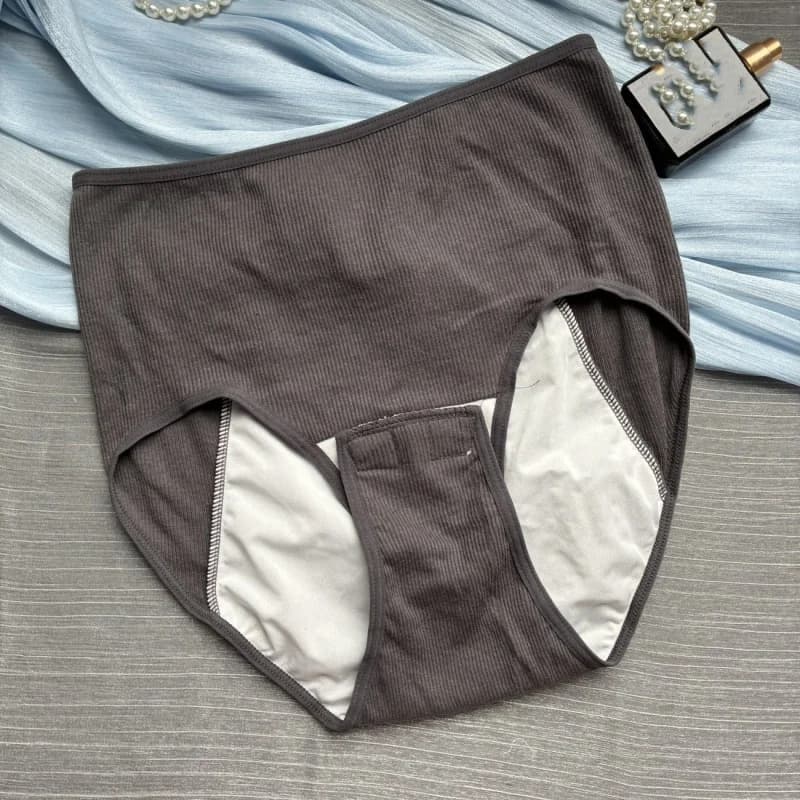Japanese High Waist Cotton Period Underwear Detachable Waterproof Liner Leakproof Menstrual Panties Intimates Women Lingerie