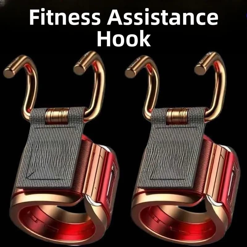 Anti-slip lumbar traction belt for barbells and tractions, with single hook for support, fitness equipment