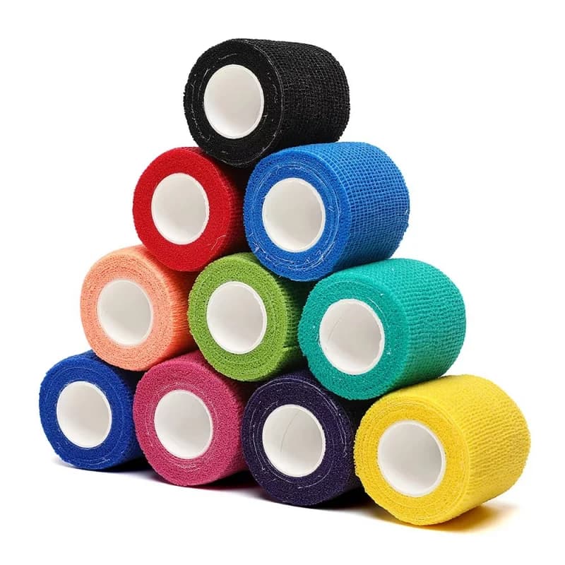 1/6/12pcs 5cm * 4.8m Benda Elastica Adesiva Coesiva Benda Sportiva Cavallo Nastro Per Cani per Palestra Caviglia Gamba Supporto Polso Wrap