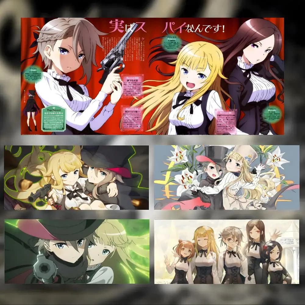 Tappetino per mouse anime Spy P-Princess, grande e spesso, con bordi cuciti, per PC