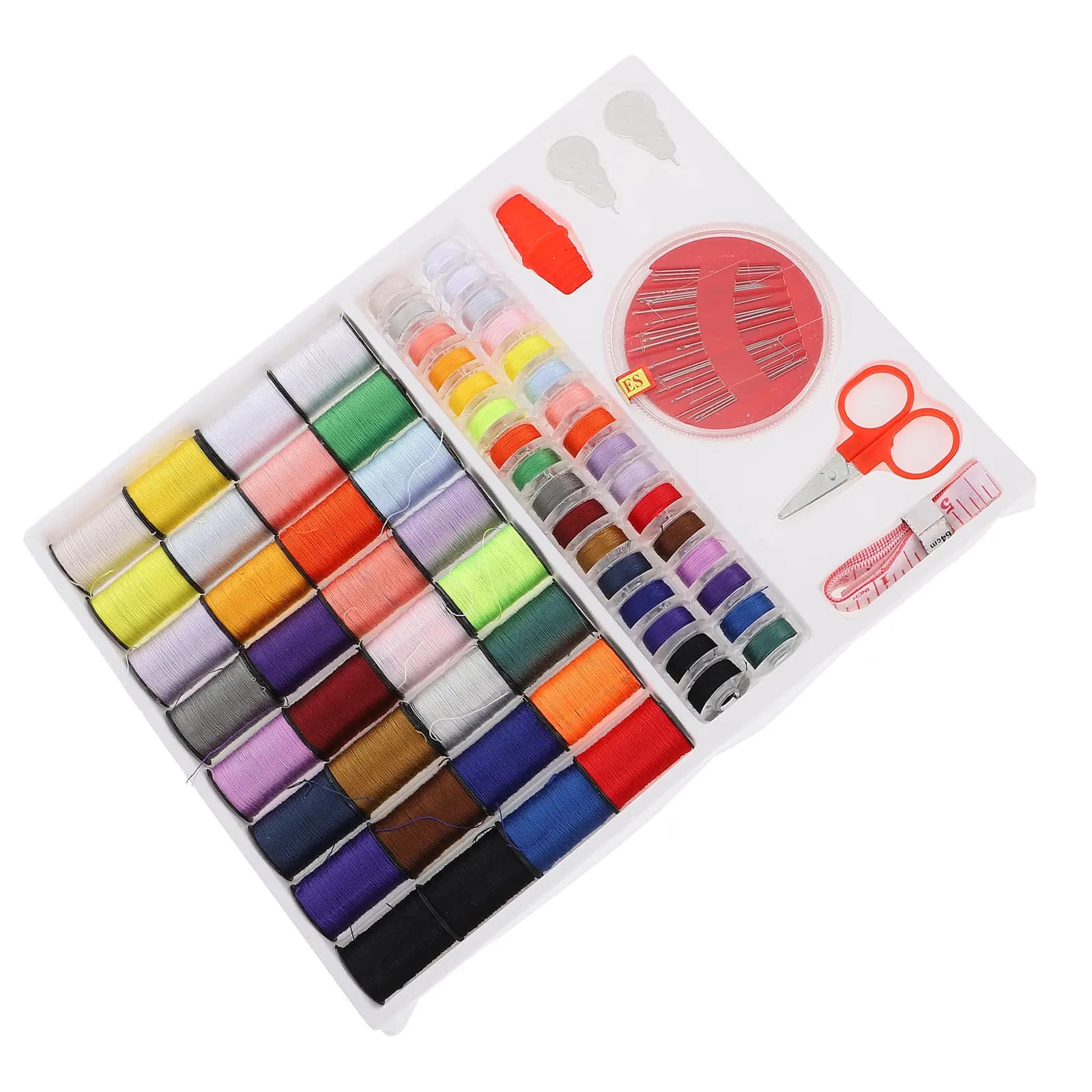Set Completo per Cucito Portatile e Leggero con Aghi e Fili per Principianti, Viaggiatori e Uso Domestico, Riparazione Abbigliamento