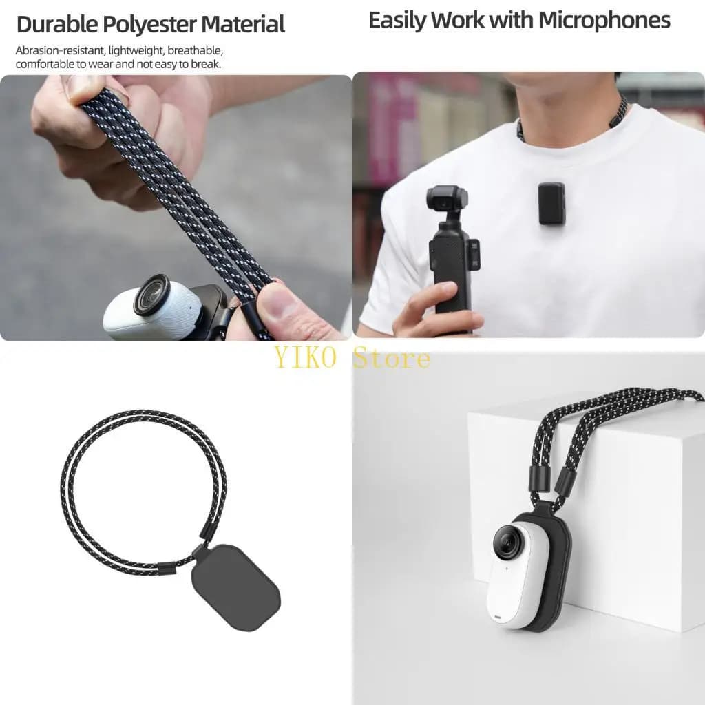 K32C Universal chest camera support for GO 3S/GO3 Wide Compatible with fast magnetic clip and adjustable support