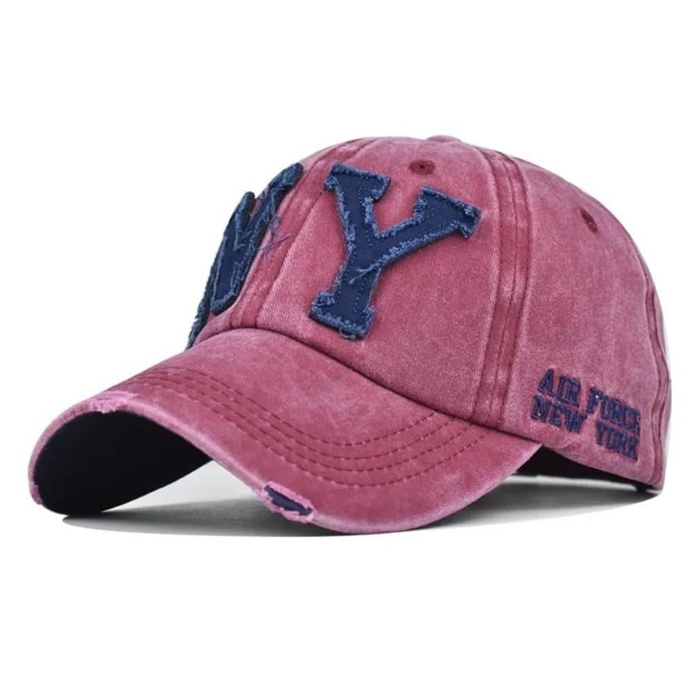Unisex Design Baseball Cap NY Letter Logo Snapback Closure Peaked Cap Embroidery Pattern All Seasons Use Snapback Hat Sports Use