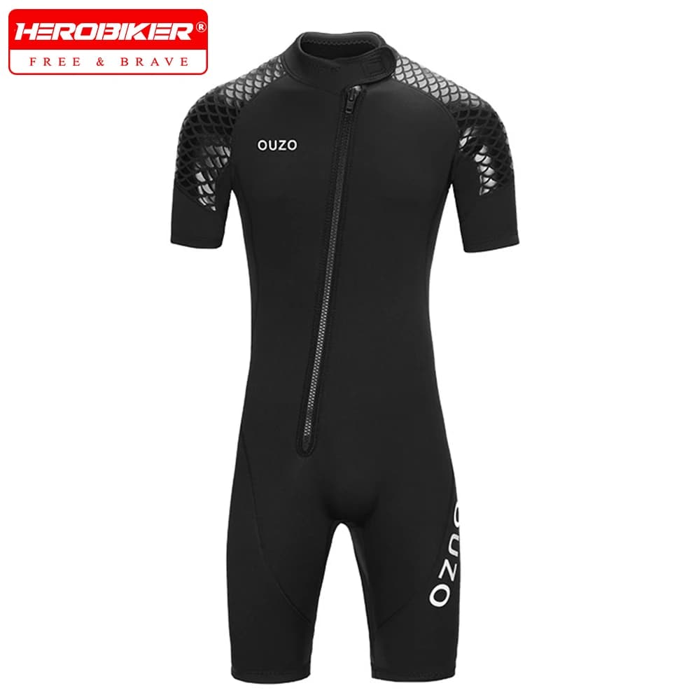 3 mm short sleeve neoprene mute for men and women, for surfing, diving, snorkeling, kayaking, underwater fishing, apnea and swimming