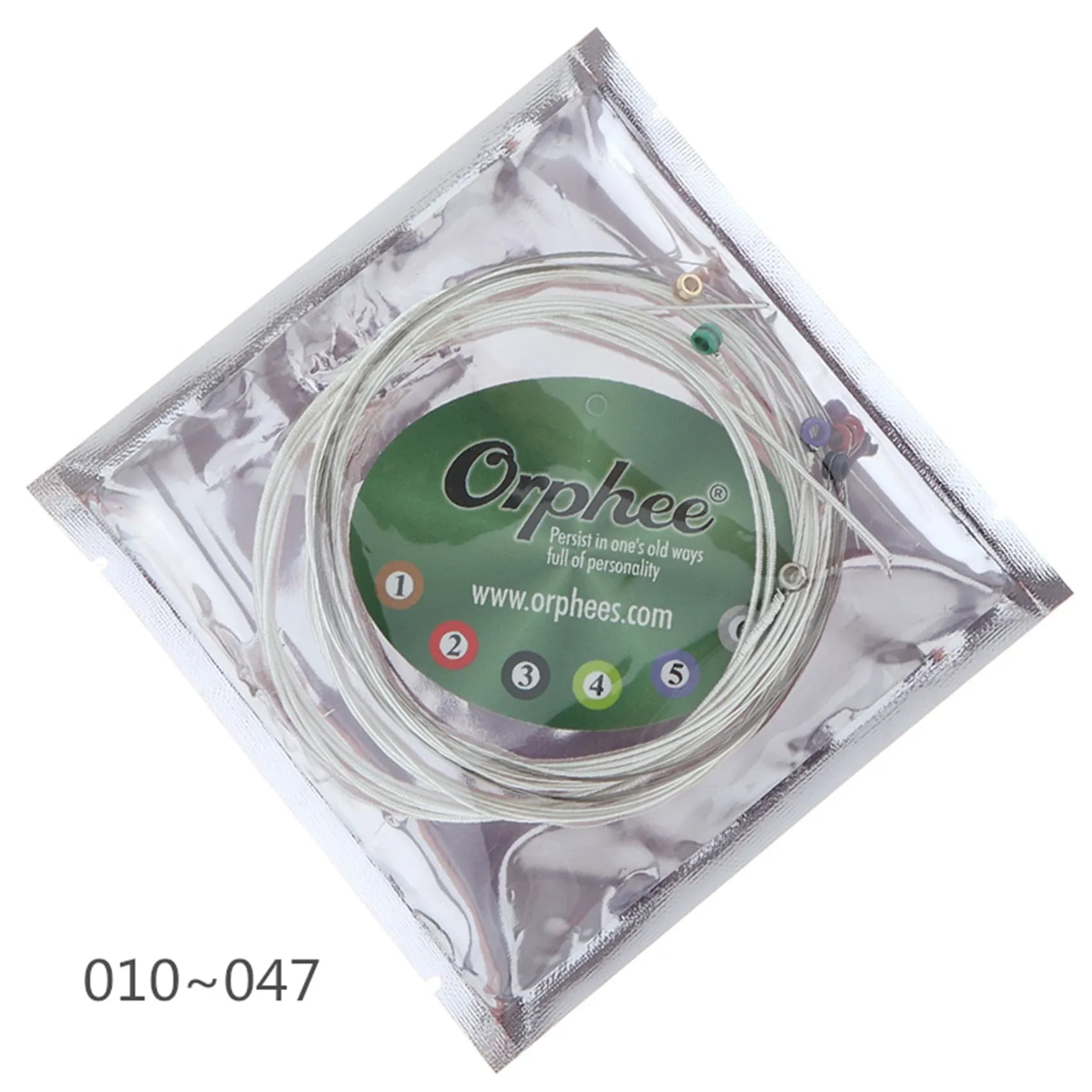 A3#(Upgraded) 814F 6pcs/set Acoustic Guitar Strings Special Silver Plated Anti-Rust Hexagonal core+8% Extra Light TX620-S