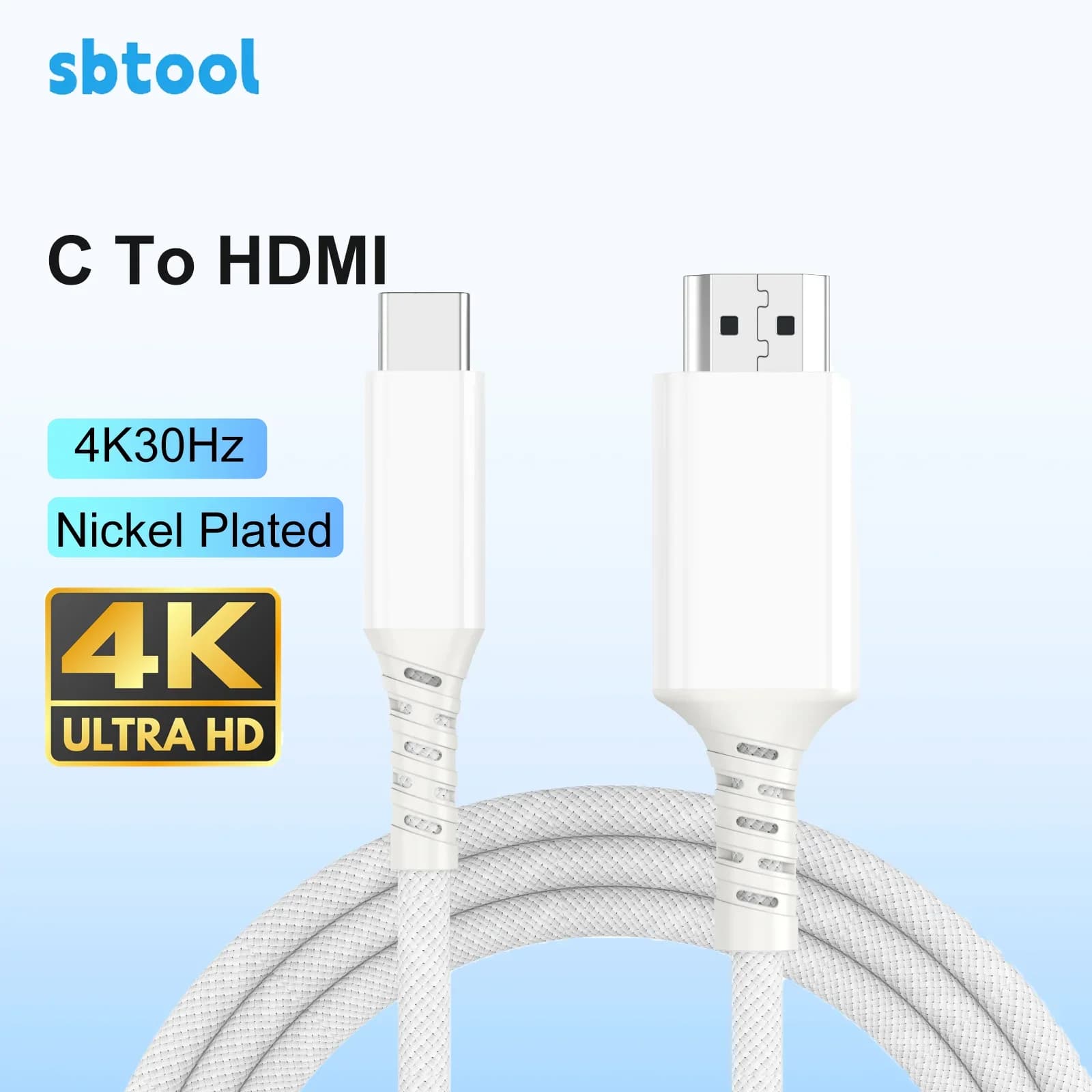 Cavi di collegamento video all'ingrosso per fabbriche, cavi Type-C a HDMI ad alta definizione, cavi per la connessione dello schermo di notebook e cellulari