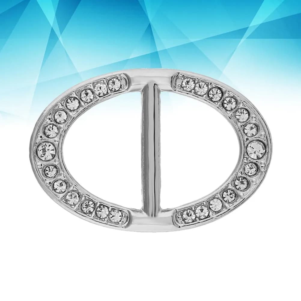 Anello Elegante in Lega per Sciarpe, Fibbia Decorativa per Sciarpe e Scialli con Superficie Argentata, Gioiello Regalo per San Valentino