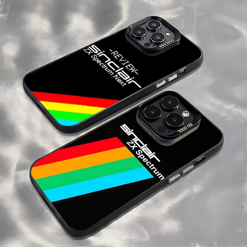 Sinclair ZX Spectrum Phone Case For lMDColor Silver Shell For lPhone 18 17 16 e 15 14 13 12 11 Pro Max Plus
