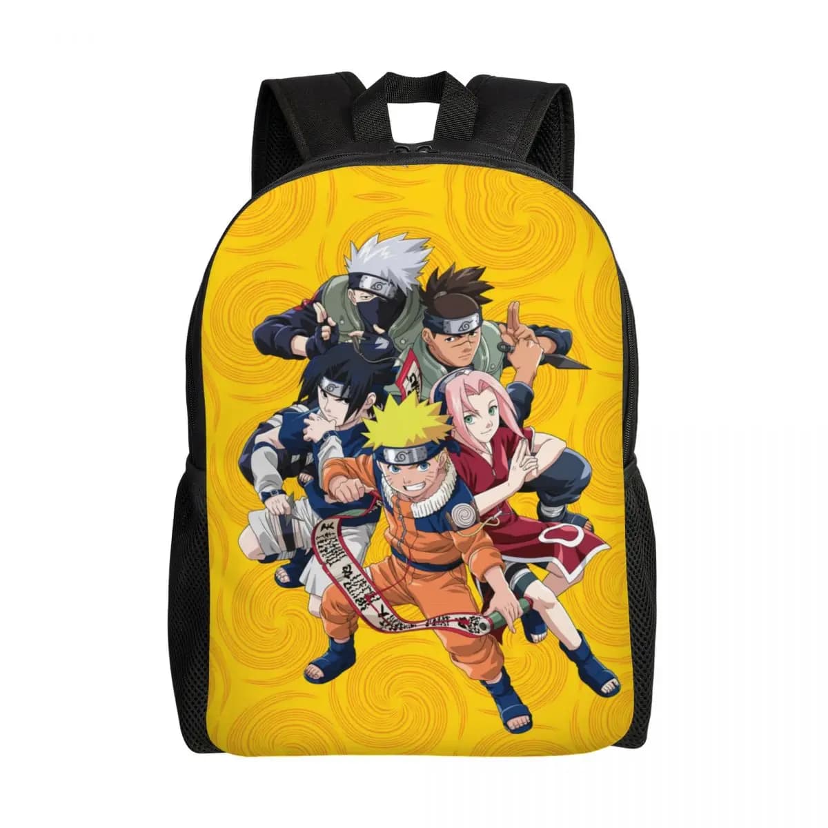 Zaini personalizzati Anime N-Narutoes per uomo e donna, borsa per libri per studenti universitari, adatta per laptop da 15 pollici