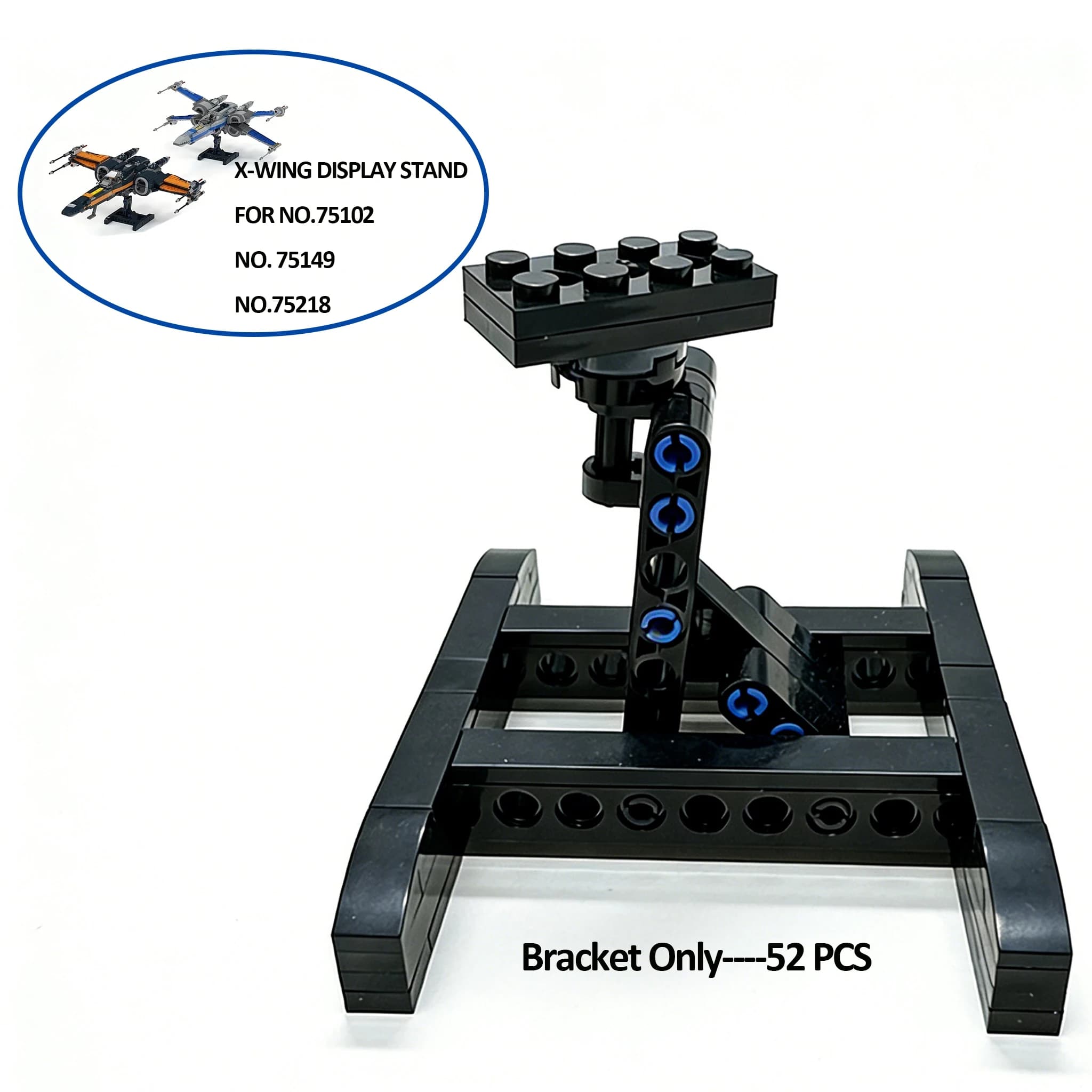 Supporto per modellini MOC X-WING per 75102/75149/75218 - Pezzo di ricambio per mattoncini da costruzione