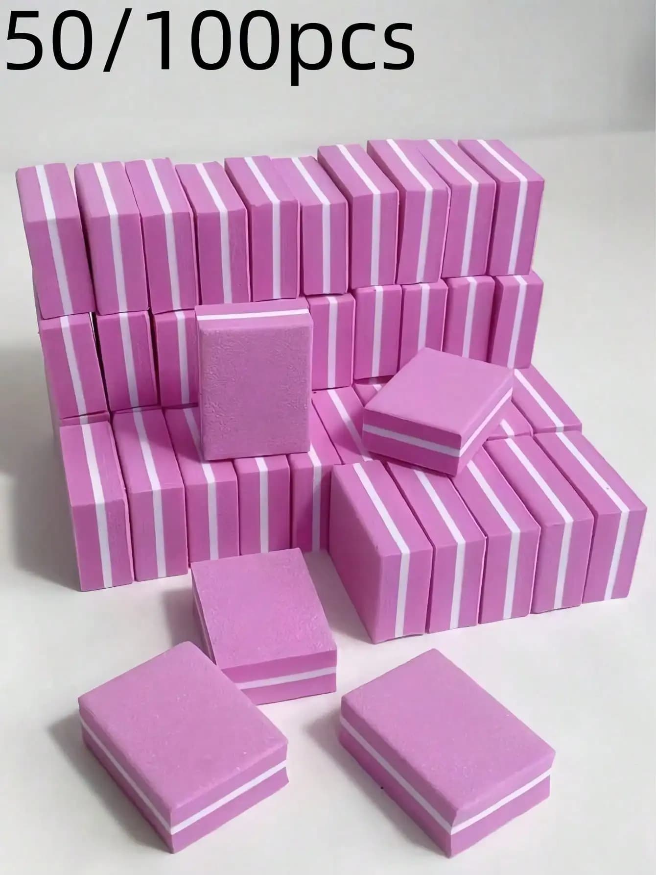 Blocco lucidante per unghie 100/180 Grit - Grana media/fine, Opzioni multipack: 1 pezzo/3 pezzi/10 pezzi/20 pezzi, Uso professionale 3 in 1: modellare, levigare e lucidare unghie acriliche, unghie in gel e unghie naturali.