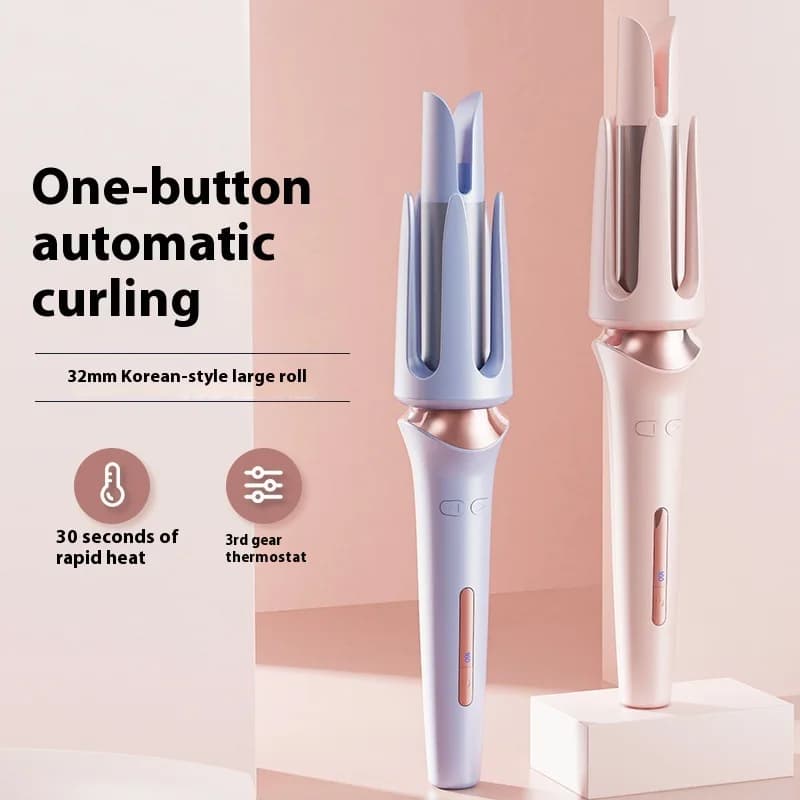 Automatic Hair Curler 32mm Large Wave Ceramic Glaze Auto Rotating Curling Iron Long Lasting Styling Tool Lazy Hair Waver