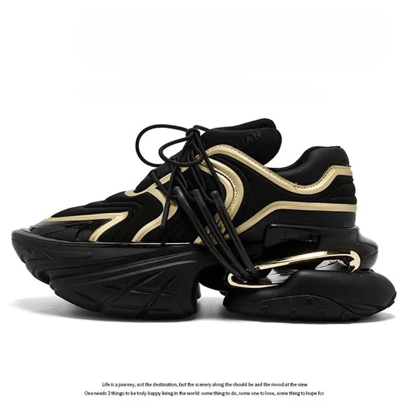 Sports and leisure shoes with original brand fashion height increase Designer for couples Outdoor walking shoes Sports shoes with thick background