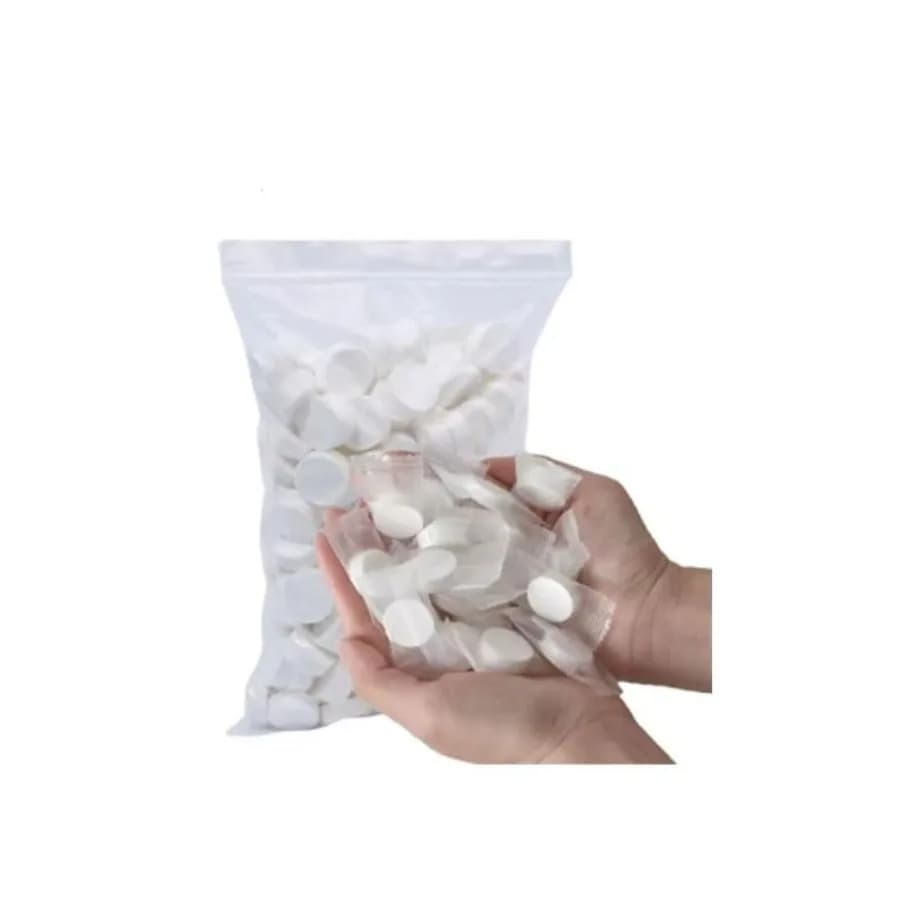 Bags Tablets Disposable for Leather Cleaning, Pack of 20, in White Microfiber, Portable and Reusable for Hygiene in Movement