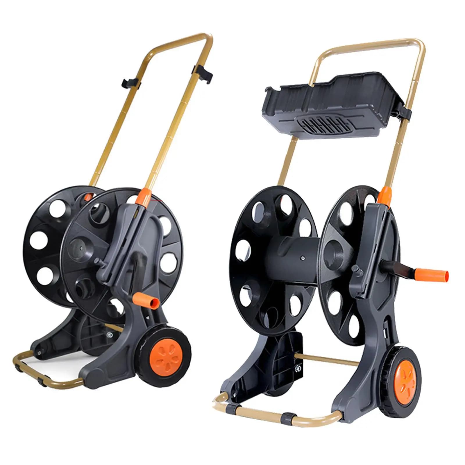 Hose Reel Cart with Wheels Prevent Twisting Household Stable Hose Organizer for Car Washing Patio Outdoor Outside Agriculture