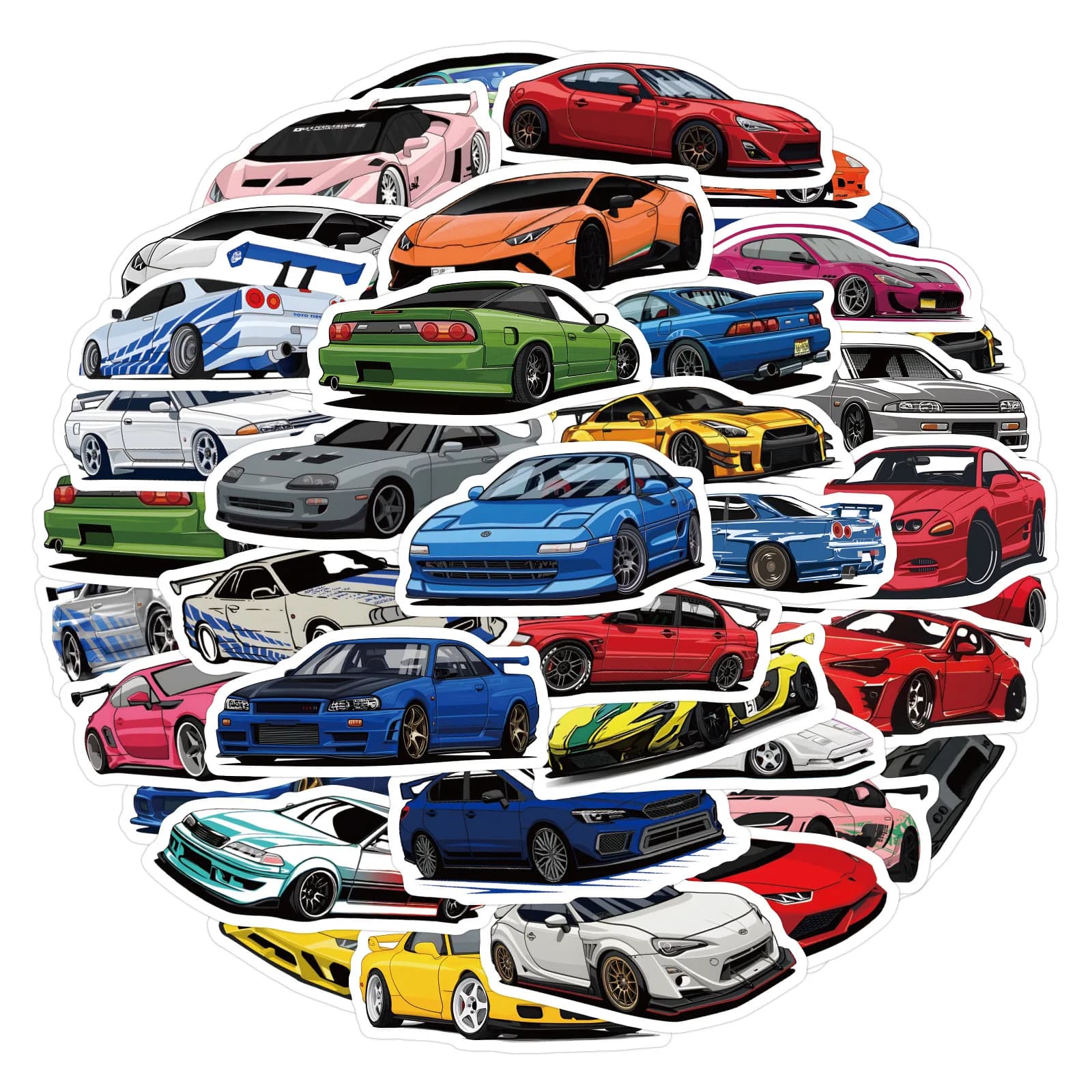 10/30/60 pezzi JDM Sport Super adesivi per auto decalcomania impermeabile laptop moto bagagli snowboard frigorifero adesivo per auto