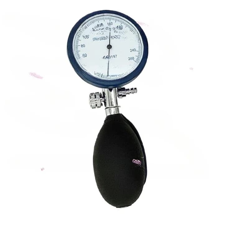 Portable Pressure Display, Arterial Pressure Monitor, Monitoring Accessories, 300mmHg Metal Pressure Gauge + Pressure Ball