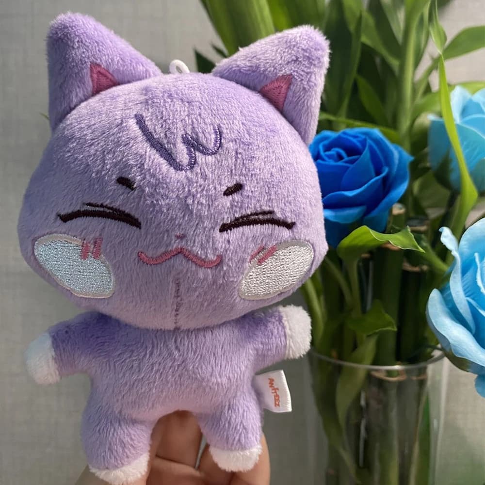 10CM KPOP ATEEZ ANITEEZ Figure Cartoon Animals peluche bambola portachiavi San Seonghwa Jongho carino peluche portachiavi accessori borsa