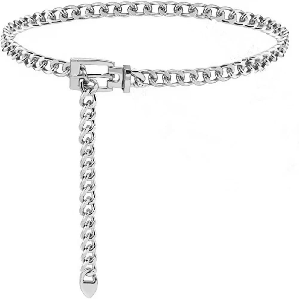 Fashion Chain Tassel Waist Chain Belt Metal Dress Decor Dress Decor Belt Y2K Multi-layer Metal Chain Waistband Party