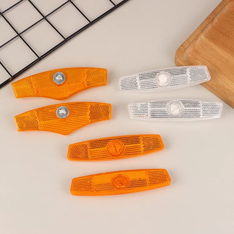 1 pair of reflectors for MTB bikes, road bikes, warning rays, safety reflective lights, bicycle rim lights, cycling accessories