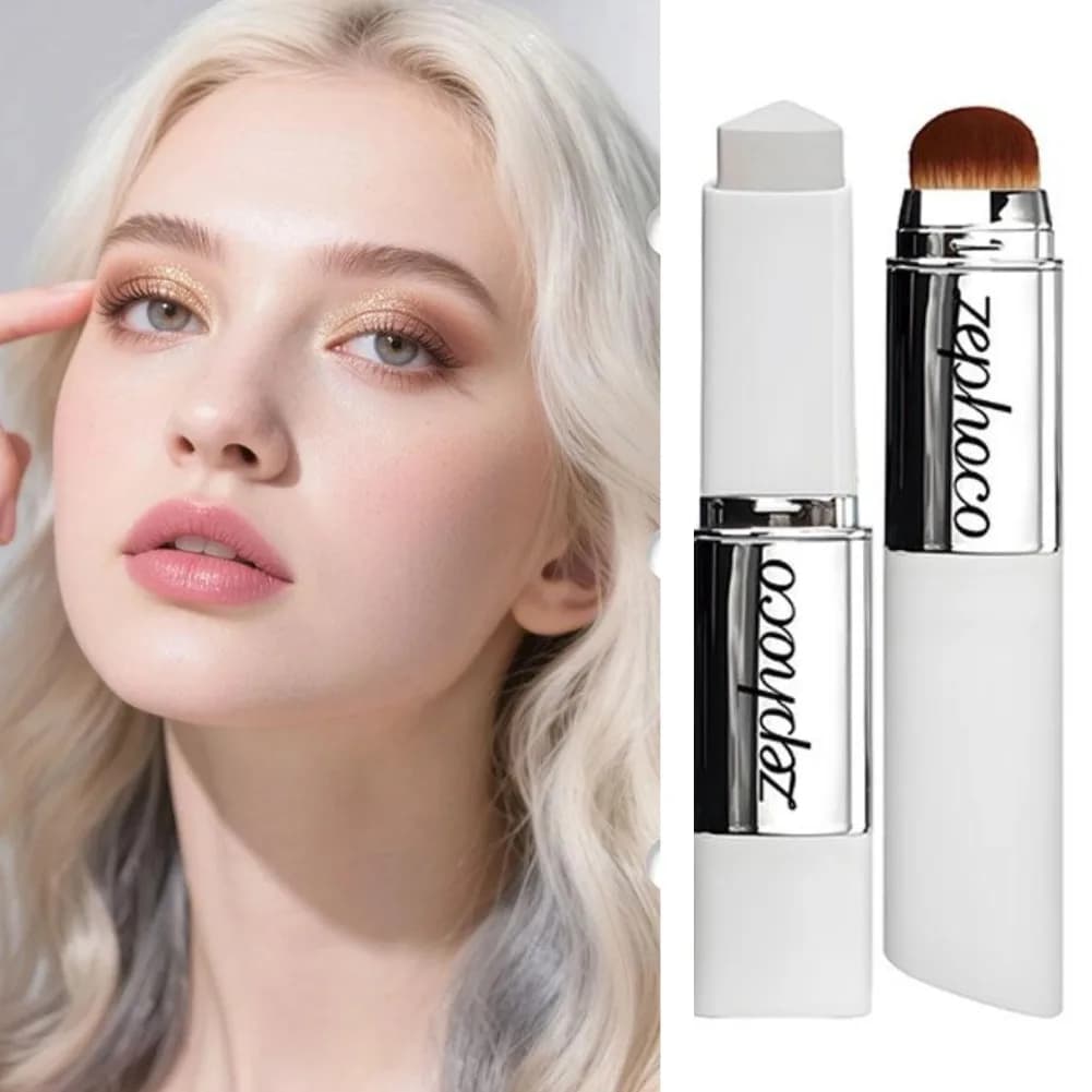 ZEPHOCO Correttore opaco schiarente idratante leggero 2 in 1 Fondotinta che cambia colore Stick Trucco base viso a lunga durata