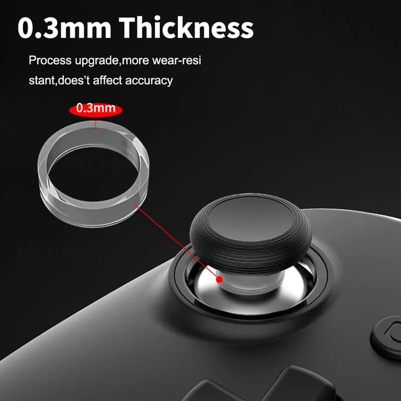 Replacement 8pcs Silicone Rubber Ring for PS5 PS4 Xbox Switch Pro Steam Deck Rog Ally Joystick Anti Wear Cover Cap Kit Set Case