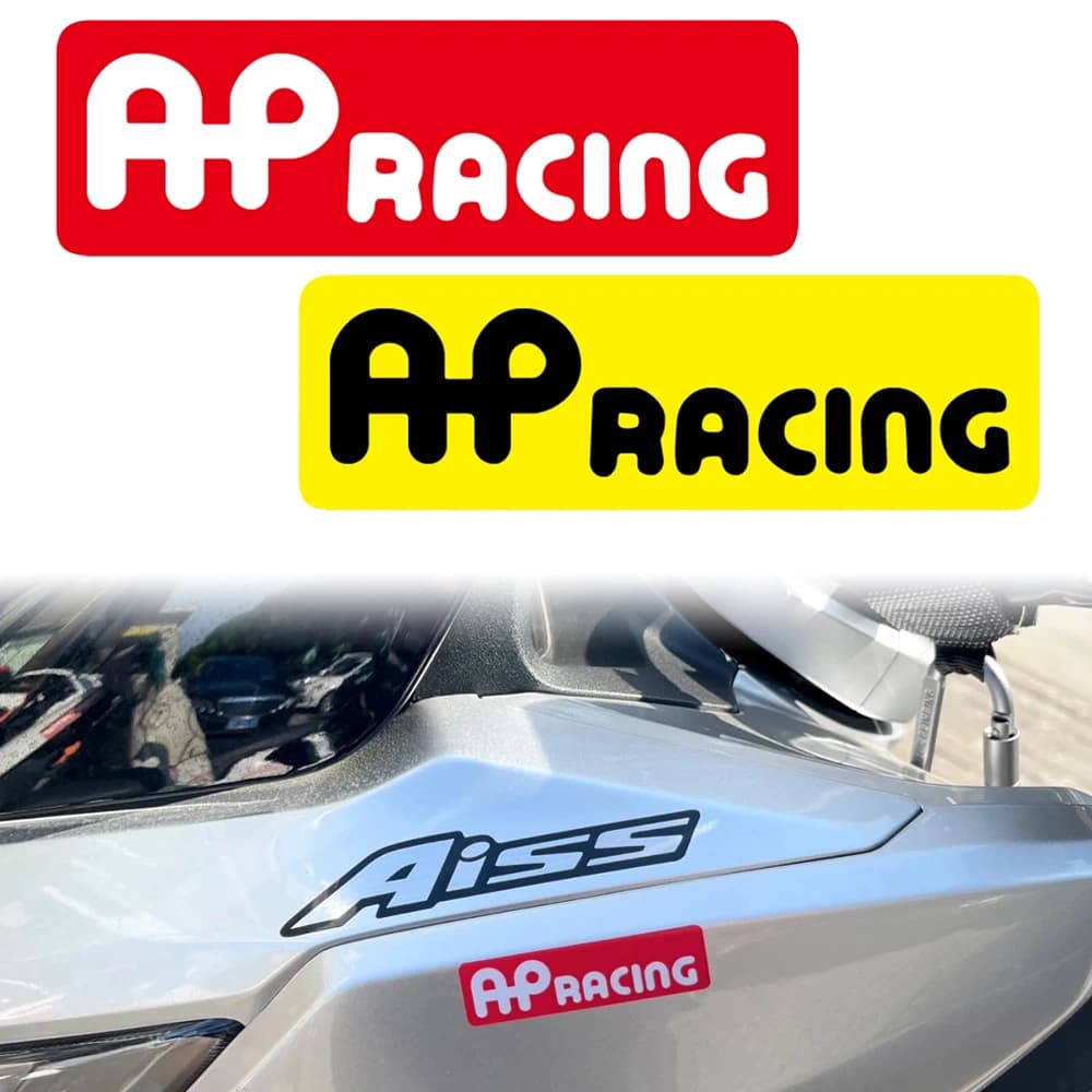 AP Racing Reflective Car Stickers Motorcycle Moto Bike Scooter Helmet Auto Caliper Body Bumper Windshield Decals Accessories