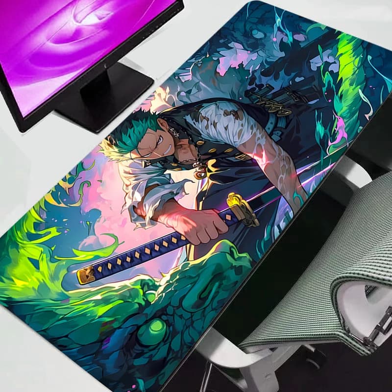 Tappetino per Mouse One Piece Grande XXL, Tappeto da Scrivania per PC, Tappetino da Ufficio, Tappetino per Tastiera, Accessori da Gaming, Mousepad Anime Max XXL