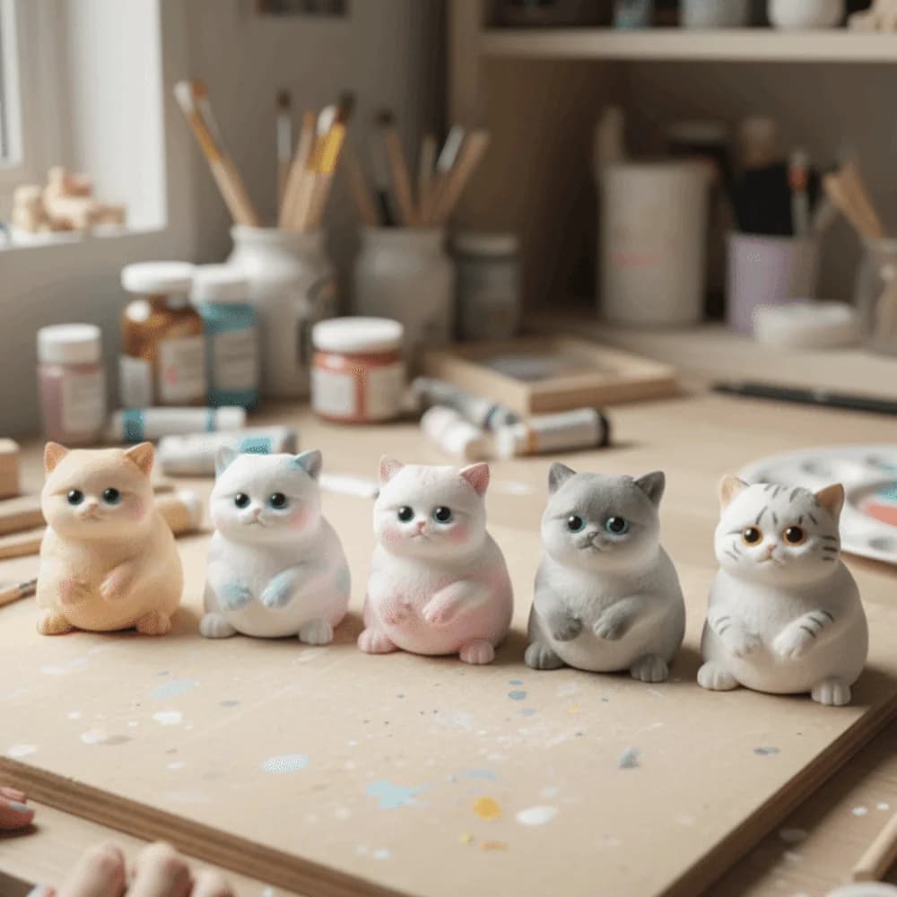 Slow Rebound Cat Squishy Realistic Cat Flocking Surface Cat Squeeze Soft Silicone Cute Cat Pinching Anxiety Relief