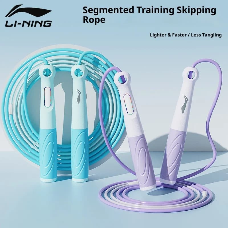 LiNing LJSU306 Professional Jump Rope Slip Handle Wear Resistant Rope Ideal Fitness Sport Essential Christmas Gift Choice